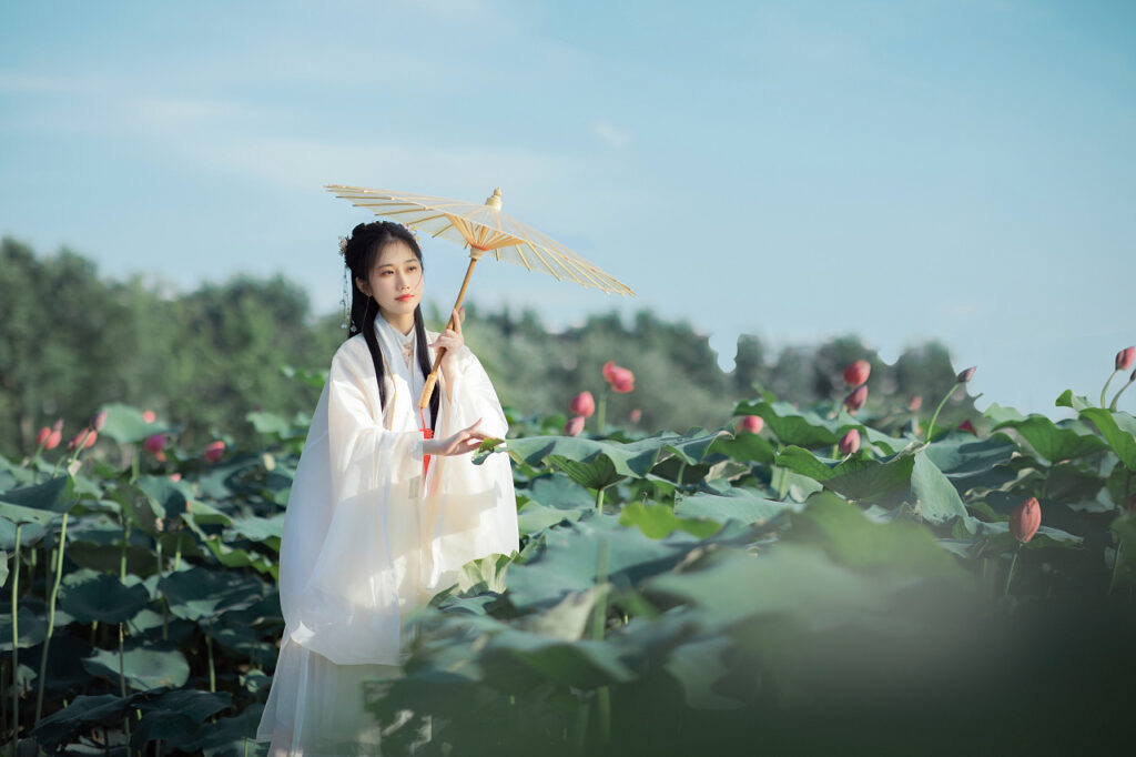 图片[14]-曲池采莲-谁歌采莲曲，渺渺渡前川-聚微达人